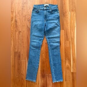 Reformation, high and skinny jean in Rhine wash. Size 25.